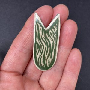 Broche Feuille