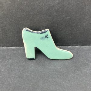 Broche chaussure céladon